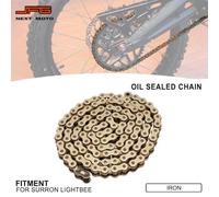 DID Style Motorcycle Chain Oil Seal Chain 106L 112L 120L 128L Links Compatible With Electric Dirt Bike And Motard Racing Models(120L)