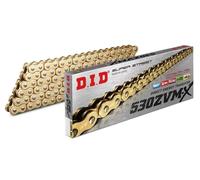 DID SUPER HEAVY DUTY X-RING GOLD MOTORCYCLE DRIVE CHAIN 530 ZVMX 112 L LINKS