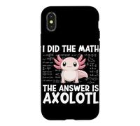 Did The Math The Answer Is Axolotl Math Calculus Formula Case for iPhone X/XS