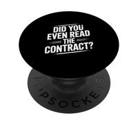Did You Even Read The Contract Lawyer Legal Humor |- PopSockets Adhesive PopGrip
