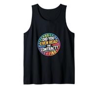 Did You Even Read The Contract Lawyer Legal Humor |---- Tank Top