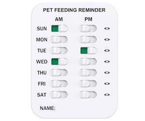 Did You Feed The Cat Fed Sign Flip Food Feeding Reminder Device For And Cats Has Been Fed Schedule Daily (1 * 2rows) 23918