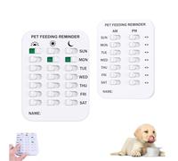Did You Feed The Cat Tracker, Conspicuous Pet Feeding Reminder, Don't Forget to Feed Your Pets Sign, Creative Pet Reminder Sign Feeder Accessories Litter, Reminder 3 Meals (Mix)