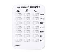 Did You Feed the Cat Tracker, Magnetic Pet Feeding Reminder Chart for Cats & Dogs, Daily Meal Tracking with 3 Times a Day Indicator, Reusable Did You Feed the Cat Sign for Home & Pet Owners