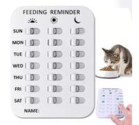 Did You Feed the Cat Tracker, Magnetic Pet Feeding Reminder for Cats and Dogs, Daily Food Schedule Chart with AM/PM Indicators, Prevent Over or Under Feeding