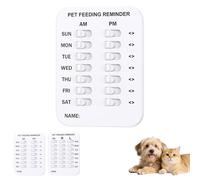 Did You Feed the Cat Tracker, Magnetic Pet Feeding Reminder for Dogs Cats, 3 Times A Day Indication, Dog Feeding Reminder, Cat Feeding Chart, Pet Feeding Tracker for Dogs Cats