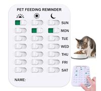 Did You Feed the Cat Tracker, Magnetic Pet Feeding Reminder for Dogs Cats, 3 Times A Day Indication, Dog Feeding Reminder, Cat Feeding Chart, Pet Feeding Tracker for Dogs Cats