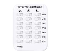Did You Feed the Cat Tracker,Magnetic Pet Feeding Reminder for Dogs Cats,Pet Feeding Chart Tracker with Weekdays AM/PM Indicators for Track and Prevent Over