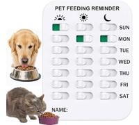 Did You Feed The Cat Tracker, Magnetic Sticker, 3 Times A Day Indication Chart Feed Your Pets,Medication Feeding Reminder For Dogs Cats,（1 * 3rows）