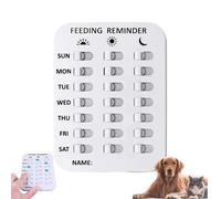 Did You Feed the Cat Tracker, Pet Feeding Reminder for Dogs Cats, Magnetic Feed Reminder with AM PM Indicators, Daily Pet Care Tracker for Food & Medication (1 * 3rows)