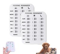 Did You Feed the Cat Tracker, Pet Feeding Reminder for Dogs Cats, Magnetic Feed Reminder with AM PM Indicators, Daily Pet Care Tracker for Food & Medication (2 * 3rows)