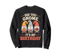 Did You Gnome Its My Birthday Funny Pun Sweatshirt