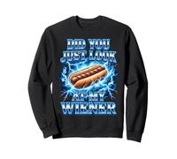 Did You Just Look At My Wiener Funny Hotdog BBQ Bootleg Sweatshirt