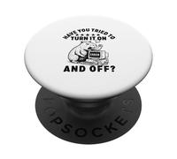 Did you tried to turn it on and off Office Capybara IT PopSockets Adhesive PopGrip