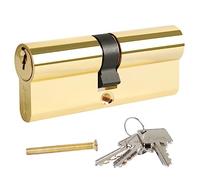 DIDA® 70mm(35/35) Euro Cylinder Lock,UPVC Door Lock Barrel with 3 Keys,High Security,Anti-Pick Anti-Bump Anti-Drill,Polished Gold Finish,Suitable for All Door Types,BS EN 1303:2006