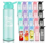 Didaey 20 Pcs Housekeeping Week Gift 24oz Thank You for Being Awesome Water Bottle IHW Employee Appreciation Gifts for Environmental Services Week Men Women(Multicolor)