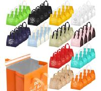 Didaey 48 Pcs Religious Gift Bags Bulk Bible Themed Insulated Take Away Bags for Hot & Cold Food Thermal Food Bag for Church Events, Faith Gatherings and Group Meals Religious Activity Supplies