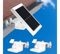 Didalo 2 Pack Gutter Mount Compatible for Ring Solar Panel, 360°Adjustable Universal Solar Panel Ring Gutter Mount for Arlo, Eufy, Wyze, Reolink Solar Panels (Camera Not Included)