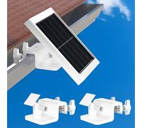 Didalo 2 Pack Gutter Mount Compatible for Ring Solar Panel, 360°Adjustable Universal Solar Panel Ring Gutter Mount for Arlo, Eufy, Wyze, Reolink Solar Panels (Camera Not Included)