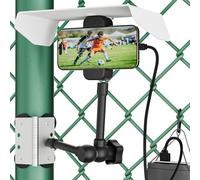 Didalo Magnetic Fence Mount for iPhone, Mevo Start,No Assembly, Sunshade & Power Bank Pouch Included, Adjustable Magic Arm, Mounting Kit for Gamechanger, Fence Mount for Recording Games