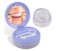 DIDATOOL Denture Box Leak-Proof Dental Retainer Case, Portable Denture Bath with Mirror, Removal Tool and Extra Storage Layer, Denture Case Perfect for Traveling and Daily Use (Purple)