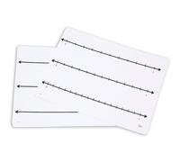 Didax-211769 Write-On/Wipe-Off Fraction Number Line Mats,Multi,11.5 x 12 x .38 inches