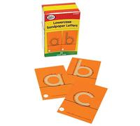 DIDAX Sandpaper Letters, Lowercase, Cardstock, Multicolor, 4-1/4 X 2-5/8 in