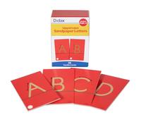DIDAX Sandpaper Letters, Upper case, Sand, Multicolor, 4-1/4 X 2-5/8 in