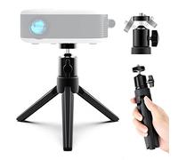 Didbynm Mini Projector Tripod, Compact Desktop Tripod Stand 6.3 Inch [Universal 1/4 Screw] [Ballhead] Pocket Tripods Stand Mount for Mini Projector/Cameras Smooth 4, Osmo Mobile, Vimble 2