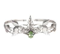 Didder Halloween Fairy Elf Headband Elf Costume Headpiece Hair Accessories for Adult Women and Men Elf King Queen Crown Silver Green