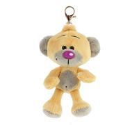 Diddl - Pimboli plush keyring 10 cm - 100% recycled plush key ring - 90s mini bear - cute and eco-friendly accessory - gift idea for children and nostalgic fan