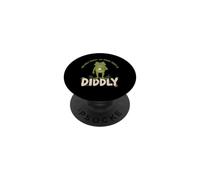 Diddly Squat Frog Funny Coffee Lazy Day Quote PopSockets Adhesive PopGrip