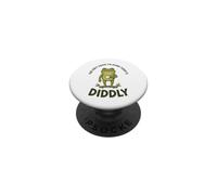 Diddly Squat Frog Funny Coffee Procrastination Quote PopSockets Adhesive PopGrip
