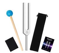 DiDiBirDi 528HZ Tuning Fork, with Silicone Hammer Bag,Suitable for Sound Therapy, Meditation