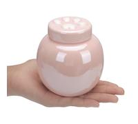 DiDiBirDi Cat Urn for Ashes, Medium Pink Dog Keepsake for Small Animals, Memorial Urn for Pets up to 12 lbs(Pink)