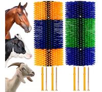 DiDiBirDi Livestock Scratch Brush, 2 Pcs Cattle Brush, Horse Brushes for Grooming, Relieve Itching on the Back of Livestock Great Cattle Supplies for Horse, Goat, Cow, Sheep, Pig.ect Animal