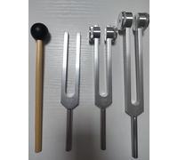 DiDiBirDi Tuning Fork Set 3pcs 128Hz, 256Hz, 512Hz with Accessories for Yoga and Meditation,Relaxing Experience Brought by Sound Vibration