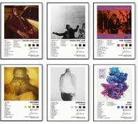 DIDIDO FUTURE Album Cover Signed Limited Poster Print Rapper Music Posters Canvas Wall Art Room Aesthetic Set of 6 for Teen and Girls Dorm Decor 8x10 inch Unframed