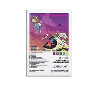 diDIdo Kanye West Graduation Music Album Poster Poster Decorative Painting Canvas Wall Posters And Art Picture Print Modern Family Bedroom Decor Posters 24x36inch(60x90cm)