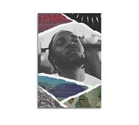 diDIdo Kendrick Lamar Hip Hop Rapper Damn Cover Poster, Modern Family Bedroom & Living Room Decor, 12x18inch (30x45cm) Canvas Wall Art