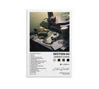 DIDIDO Kendrick Poster Lamar Section.80 Album Cover Canvas Posters for Room Aesthetic Gift Unframe:12x18inch(30x45cm)