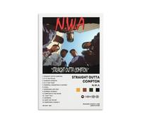 DIDIDO N.W.A. STRAIGHT OUTTA COMPTON Album Cover Canvas Posters for Room Aesthetic Gift Unframe:12x18inch(30x45cm)