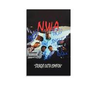 DIDIDO N.W.A. - STRAIGHT OUTTA COMPTON Album Cover Canvas Posters for Room Aesthetic Gift Unframe:12x18inch(30x45cm)
