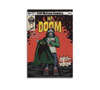 diDIdo Rapper Mf Poster Doom Complete With Cape Vintage Poster Decorative Painting Canvas Wall Posters And Art Picture Print Modern Family Bedroom Decor Posters 12x18inch(30x45cm)