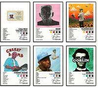DIDIDO Tyler Poster The Creator Album Cover Signed Limited Posters Print Rapper Music Canvas Posters Wall Art Room Aesthetic Set of 6 for Teen and Girls Dorm Decor 8x10 inch Unframed