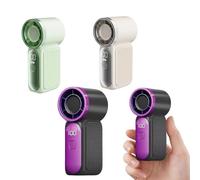 dididudi 3Pack Portable Turbo Handheld Fan, Mini USB Rechargeable Personal Pocket Fan, 5 Adjustable Speeds Small Travel Cooling Fan with LED Digital Display, Hand Held Fan for Outdoor Office Travel