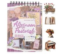 dididudi 600Pcs Scrapbook Stickers Supplies for Junk Journal 50 Pages Vintage Nature Botanical Floral DIY Stickers Kit for Arts Frame Album Scrap Book Journal Notebook (Afternoon Pastoral)