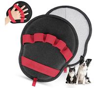 dididudi Pet Hair Removal Glove,Upgraded Magic Brush Electrostatic Mitt for Dogs & Cats,Reusable Pet Hair Remover Tool with 5-Finger Design for Laundry,Clothing,Couch,Carpet,Car Seat,Sofas (Red)