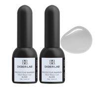 DIDIER LAB Fiber Gel Base Coat Glass Set - Strengthening Builder Base with Vitamins and Minerals - Flexible Nail Support with Self-Leveling Fiberglass Formula - Perfect Natural Gel Manicure - Set of 2