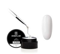 Didier Lab Premium Fiber Builder Gel Ultra White - Self-Leveling HEMA-Free Builder Gel for Nails - Ultra-Strong LED UV Fiberglass Gel For Nail Repair Refills and Extensions - High-Adhesion Formula 50g
